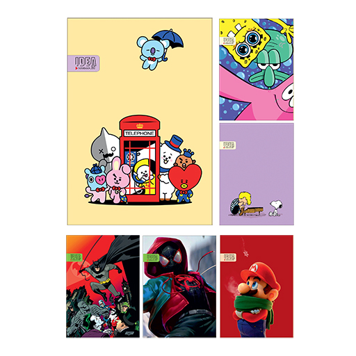 دفتر ۸۰ برگ طرح کارتونی (برند ایده)