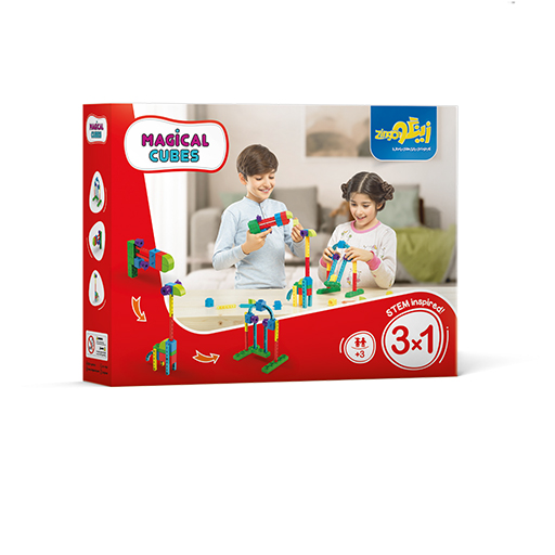 مکعب های جادویی ۱*۳ (۲۲ قطعه) (برند زینگو)