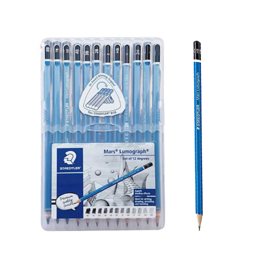 مداد طراحی لوموگراف جعبه پلاستیکی (برند استدلر)