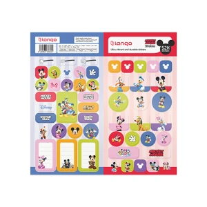 استیکر طرح mickey mouse، (۵۲ تکه) (برند لانگو)