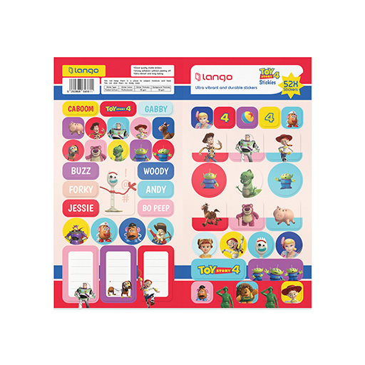 استیکر طرح toy story، (۵۲ تکه) (برند لانگو)