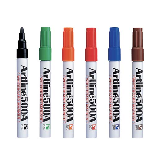 ماژیک وایت برد بدنه فلزی نوک گرد در 6 رنگ (برند آرت لاین)
