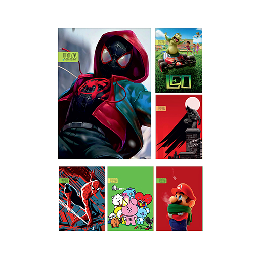 دفتر سیمی 60 برگ طرح کارتونی (برند ایده)