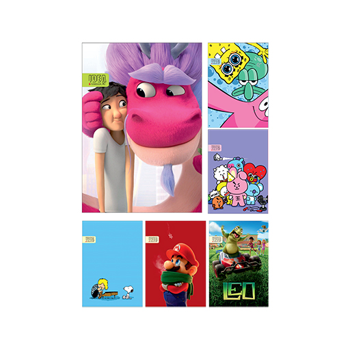 دفتر کارتونی، 40 برگ سیمی (برند ایده)