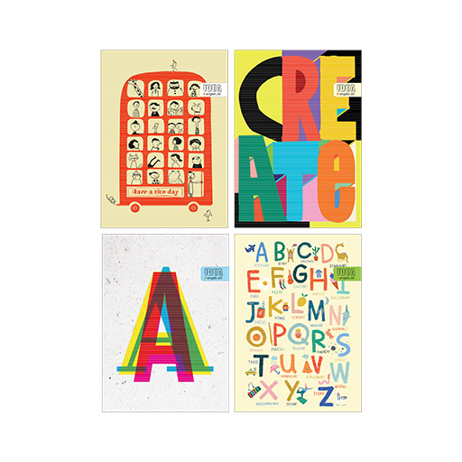 دفتر لاتین 60 برگ چهار خط (برند ایده)