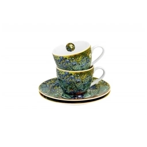 speresso cups with saucers irises inspired by van gogh 8232-۲.jpg