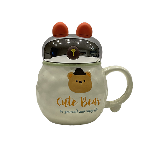 ماگ خرس cute bear با گوش قرمز.jpg