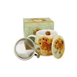دمنوش خوری Barrel Mug With Tea Infuser Sunflowers Van Gogh (برند دو)