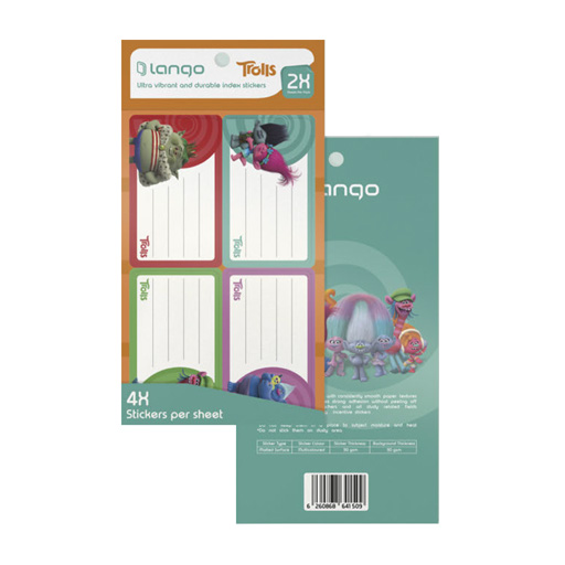 لیبل دانش آموز طرح ترول (برند لانگو)