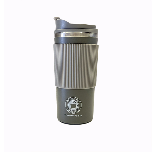 تراول ماگ دور سلیکونی طوسی.jpg