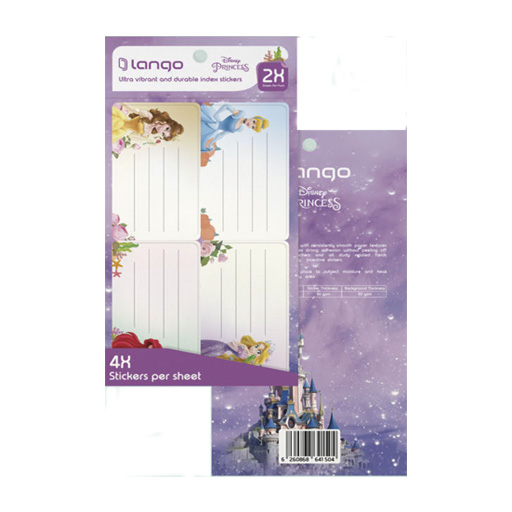 لیبل دانش آموز طرح پرنسس (برند لانگو)