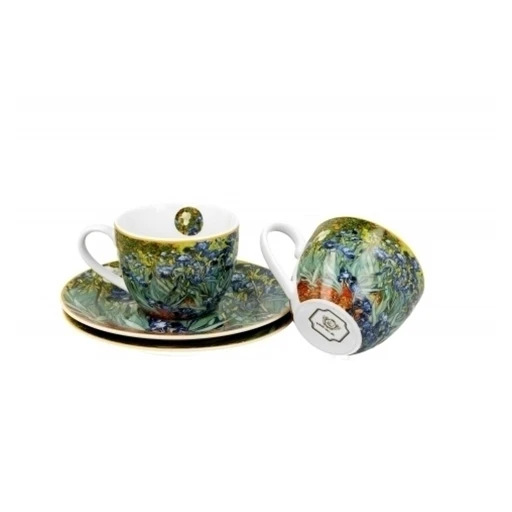 speresso cups with saucers irises inspired by van gogh 8232-۳.jpg