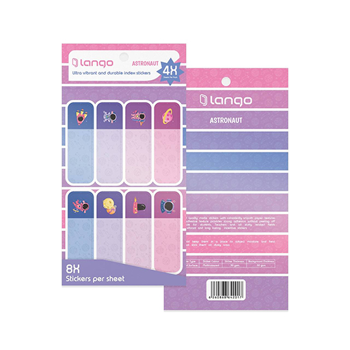 برچسب اسم فانتزی ۴ برگی طرح فضانورد (برند لانگو)