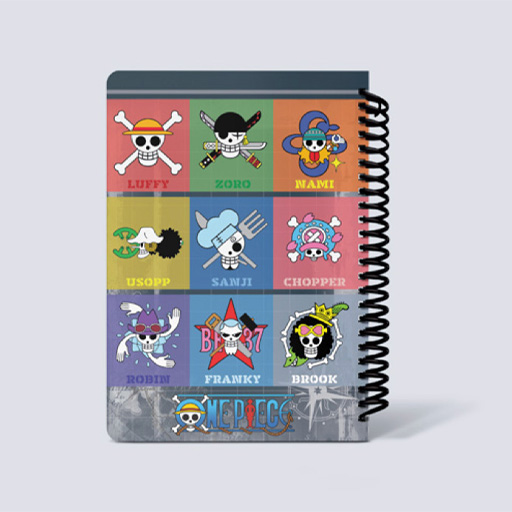 دفتر 100برگ وزیری جلد سخت سری one piece لانگو-۶.jpg