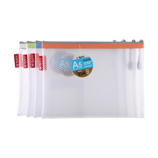 پوشه زیپدار سایز A5 (برند ام اند جی)