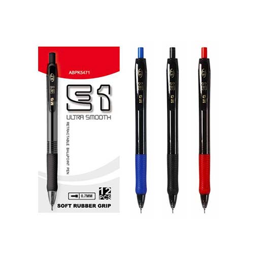 خودکار 0/7 مدل فشاری E1 رنگ آبی (برند ام اند جی)