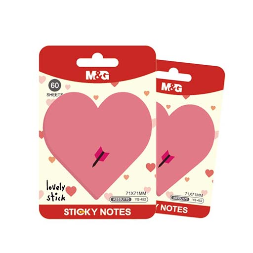 پست ایت ۶۰ برگ، ۷۱ در ۷۱ طرح lovely (برند ام اند جی)