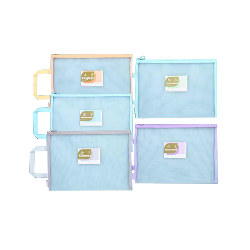 پوشه زیپدار سایز A4 بسته 4 عددی (برند ام اند جی)