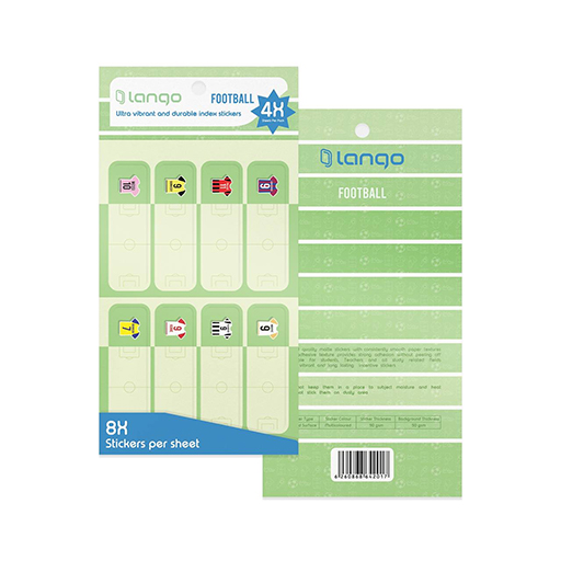 لیبل اسم فانتزی فوتبال، 4 برگی (بسته 10 عددی) (برند لانگو)