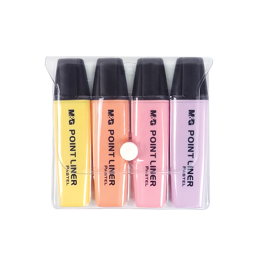 ماژیک علامت گذار پاستلی 4 رنگ POINT LINER (برند ام اند جی)