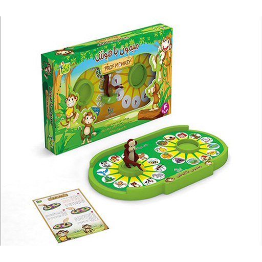 بازی میمون باهوش (فرفره‌ های رنگی پویا)