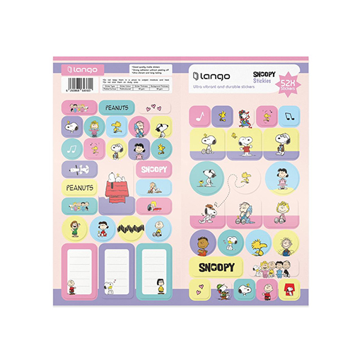 استیکر طرح SNOOPY (۵۲ تکیه) (برند لانگو)