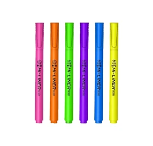 ماژیک علامت گذار 6 رنگ HI LINER (برند ام اند جی)
