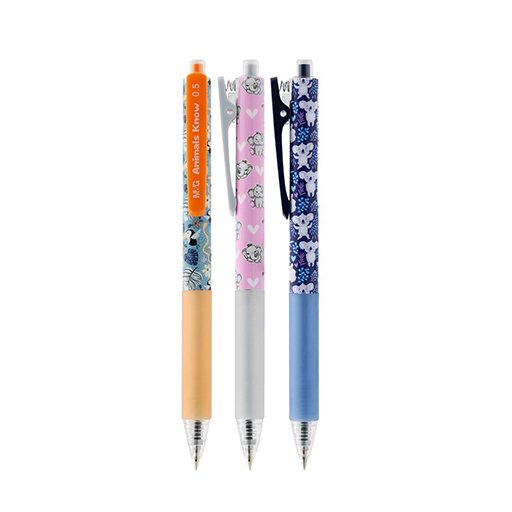 خودکار 0/5 مدل ANIMALS KNOW رنگ آبی (برند ام اند جی)