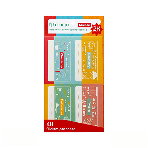 لیبل اسم دانش آموزی ساینس (برند لانگو)