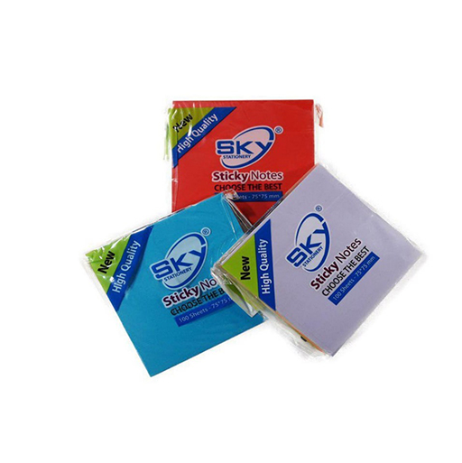 پست ایت خط دار 75 در 75 رنگ فسفری (برند اسکای)