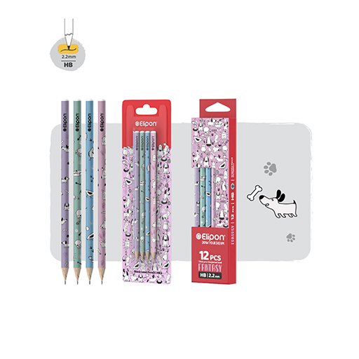 مداد مشکی فانتزی طرح حیوانات جذاب (برند الیپون)