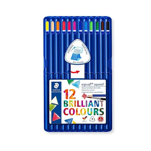 مداد رنگی 12 رنگ ارگوسافت (برند استدلر)