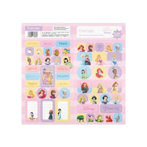 استیکر طرح disney princess، (۵۲ تکه) (برند لانگو)