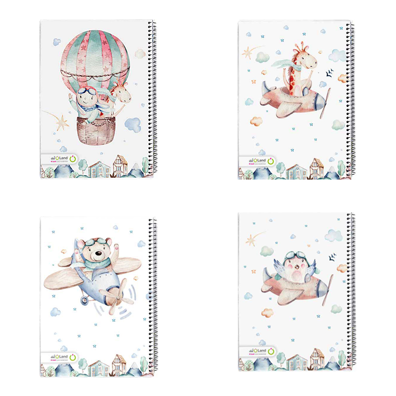 دفتر مشق ۶0 برگ طرح کیدزی (برند اُلند)