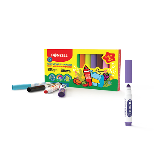 ماژیک 12 رنگ Colorful Washable Markers (برند فونزل)