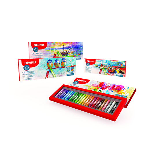 پاستل روغنی 25 رنگ مدل School (برند فونزل)