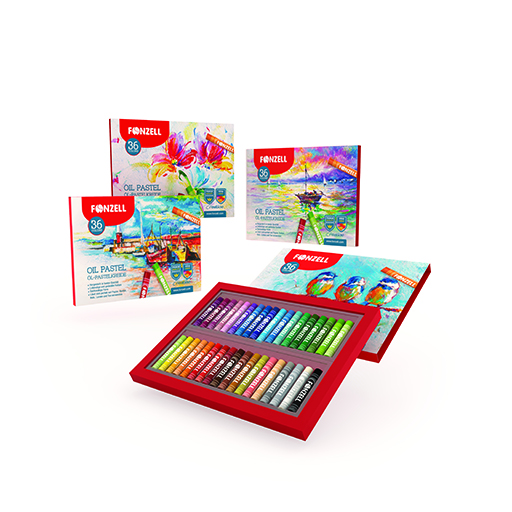 پاستل روغنی 36 رنگ مدل School (برند فونزل)