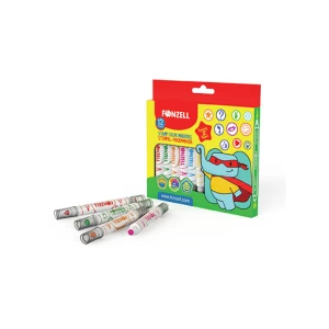 ماژیک 12 رنگ Stamp Color Markers (برند فونزل)