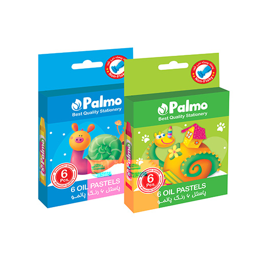خمیر بازی 6 رنگ مقوایی (برند پالمو)