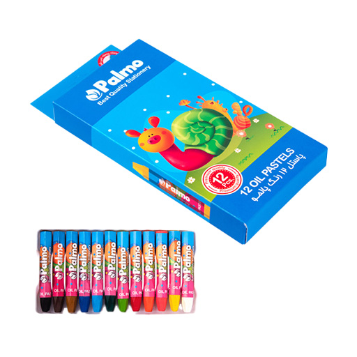 پاستل 12 رنگ جعبه مقوایی (برند پالمو)-۳.jpg