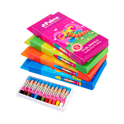 پاستل 12 رنگ جعبه مقوایی (برند پالمو)-۲.jpg