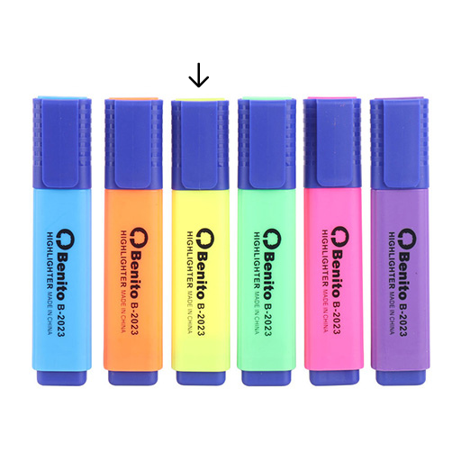 ماژیک علامت گذار پاستلی- زرد .png