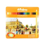 مداد رنگی 24 رنگ جعبه فلزی (برند پالمو)-۱.jpg