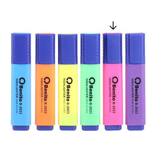 ماژیک علامت گذار پاستلی- صورتی .png