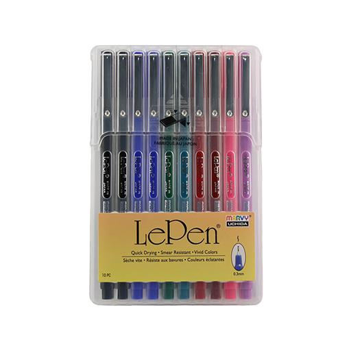 روان نویس نوک نمدی 10 رنگ (برند یوشیدا)