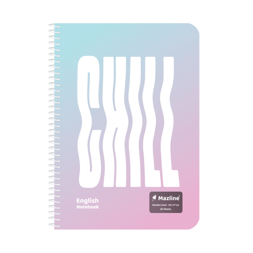 دفتر زبان 60 برگ دوخط سیمی فانتزی (برند مازلاین)-۲.png