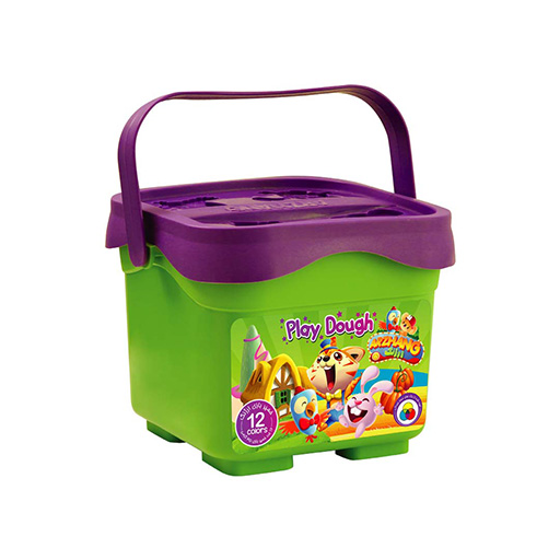 خمیر بازی سطلی 12 رنگ (برند ارژنگ)