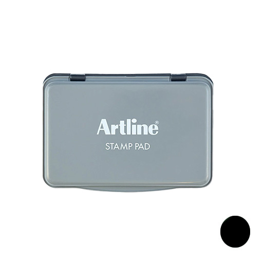 استامپ پد پلاستیکی سایز ۲ رنگ مشکی (برند آرت لاین)