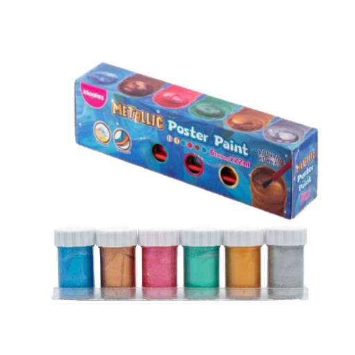 گواش متالیک ۶ رنگ (اسکول فنز)