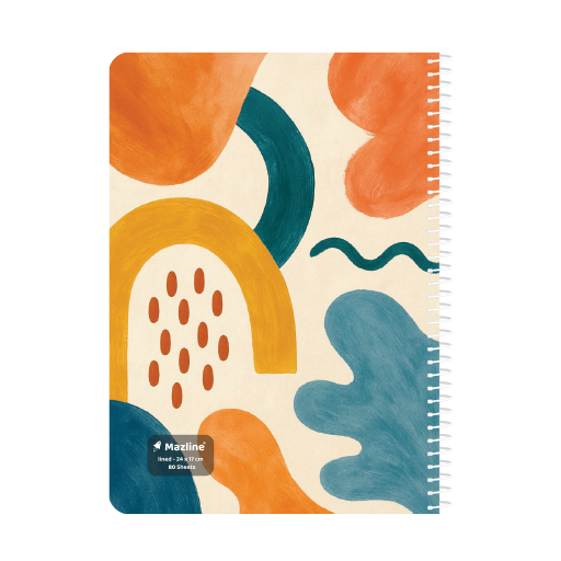 دفتر 80 برگ تک خط سیمی فانتزی (برند مازلاین)-۱۲.png